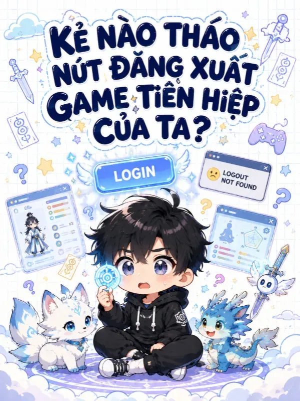 Bìa truyện Kẻ Nào Tháo Nút Đăng Xuất Game Tiên Hiệp Của Ta?